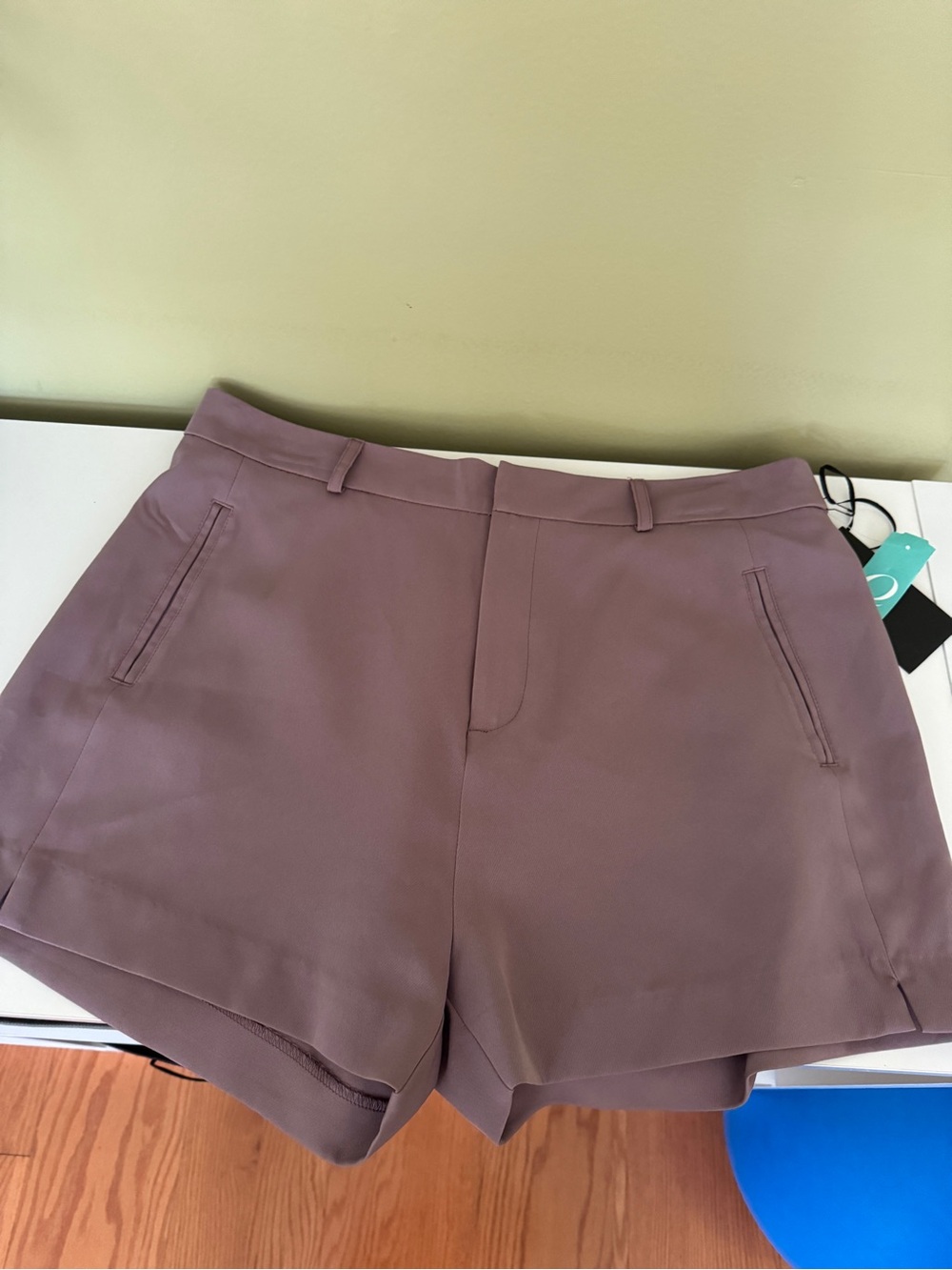 Active USA Mauve High-Rise Tailored Shorts